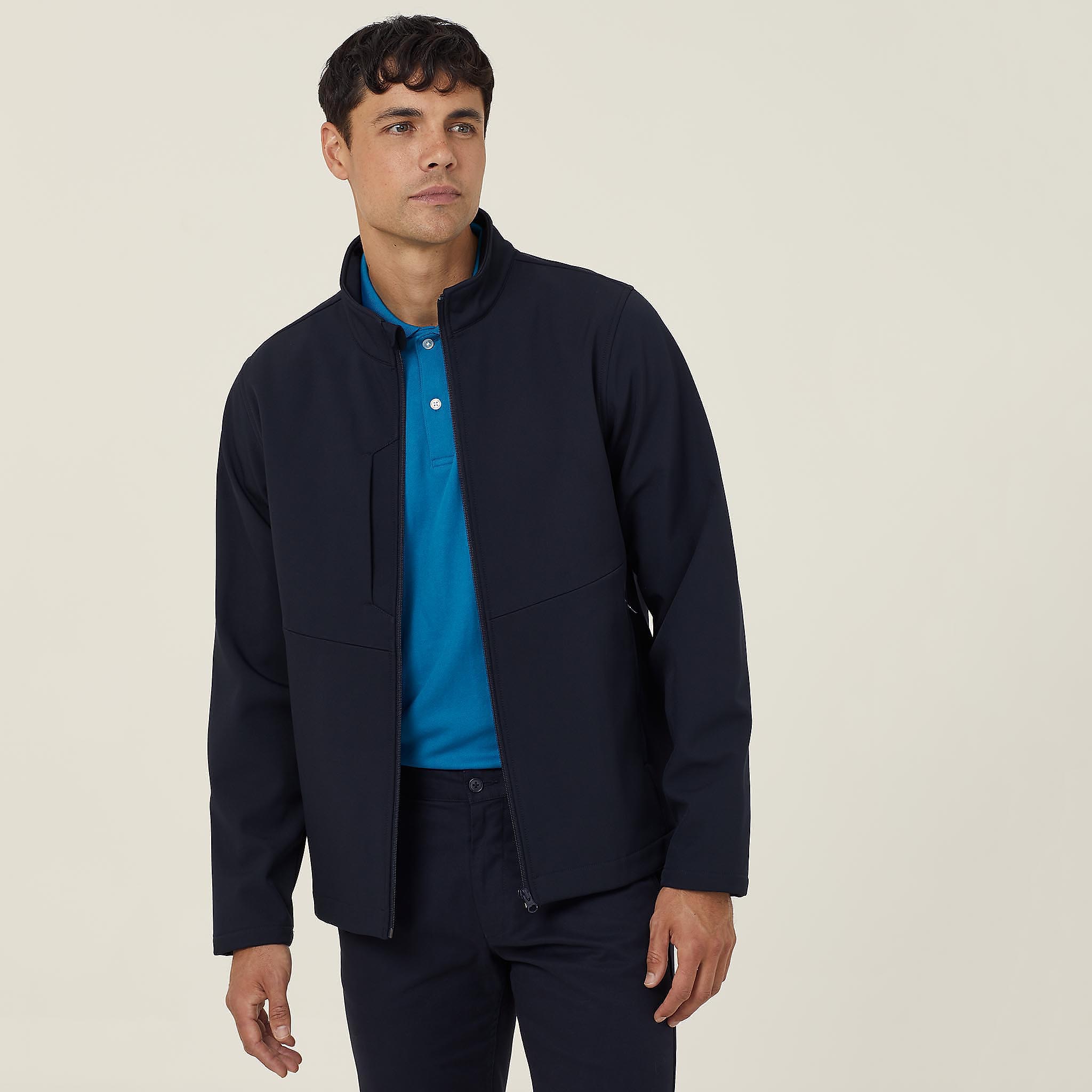 NNT Men's Bonded Fleece Zip Jacket - Navy - Totally Workwear