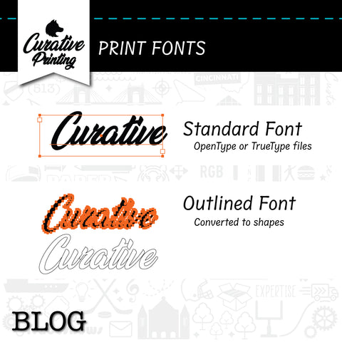 Outline Fonts Print Ready Curative Printing Cincinnati