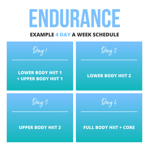 Endurance Program Schedule 3