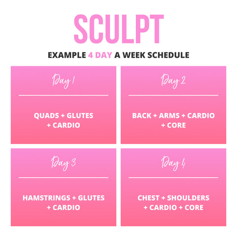 Sculpt Program Schedule 2