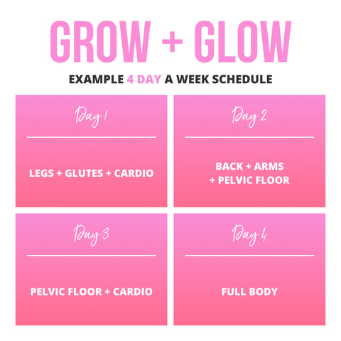 Grow + Glow Program Schedule 2
