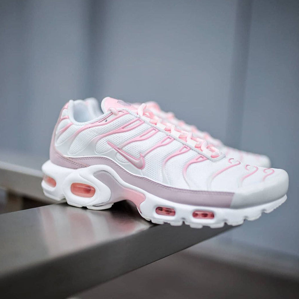 air max plus white pink and green