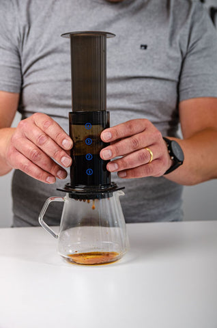 AeroPress auf Kanne