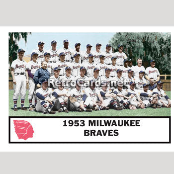 1953: Milwaukee Braves team photo