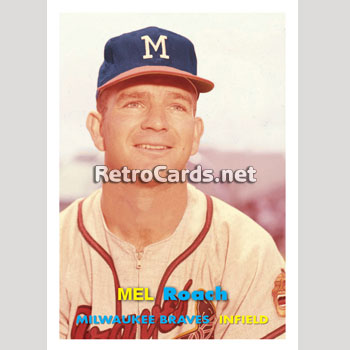Joe Jay Milwaukee Braves Custom Baseball Card 1957 Style 
