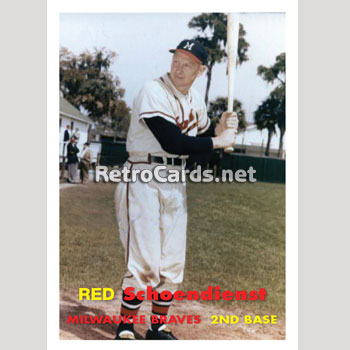 Red Schoendienst Inducted Into the Milwaukee Braves Honor Roll