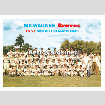 1957 Milwaukee Braves World Champions Mini Doll Uniform in