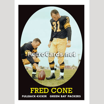 Fred Cone Signed - Autographed Green Bay Packers 3x5 inch Index Card -  Packers Hall of Fame at 's Sports Collectibles Store