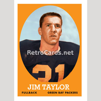 1959T Jim Taylor Green Bay Packers – RetroCards