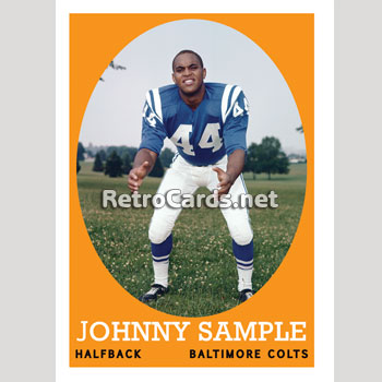 1958T Baltimore Colts RetroCards Set