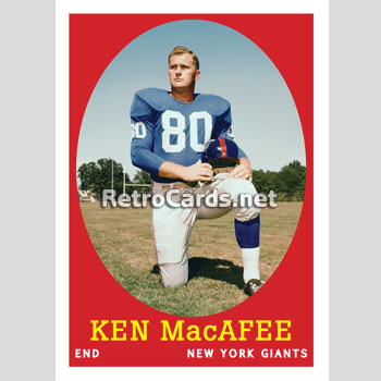 1966P New York Giants RetroCards Set