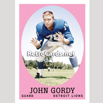 : Topps 1960 Gil Mains Card #49 Detroit Lions Murray State :  Sports & Outdoors