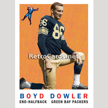 Boyd Dowler 1962 Topps Signed Autographed Card #71 Green Bay