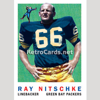 RAY NITSCHKE (Packers) Signed 1963 TOPPS ROOKIE Card #96 Beckett - VINTAGE  Sig!