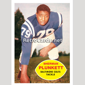 : 1966 Topps # 99 Sherman Plunkett New York Jets (Football Card)  VG/EX Jets Maryland Eastern Shore : Collectibles & Fine Art