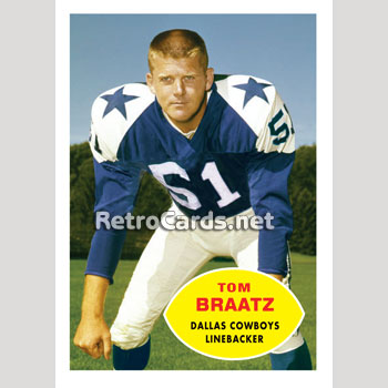 1960T Nate Borden Dallas Cowboys – RetroCards