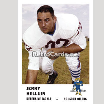 1961F Orville Trask Houston Oilers – RetroCards