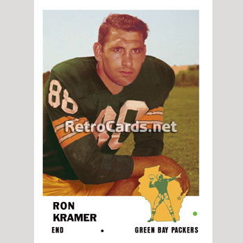 1965P Ron Kramer Green Bay Packers – RetroCards