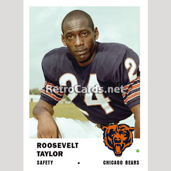 1964 Roosevelt Taylor Autographed Photo Chicago Bears Vintage NFL