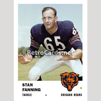 1961F Bob Wetoska Chicago Bears – RetroCards