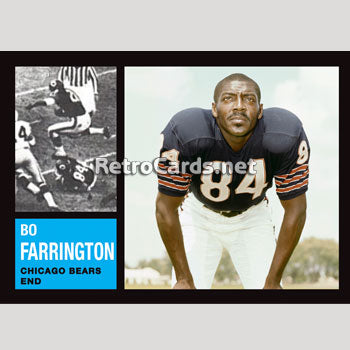 1962T Roosevelt Taylor Chicago Bears – RetroCards