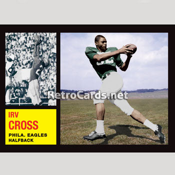 : 1966 Philadelphia # 136 Irv Cross Philadelphia Eagles (Football  Card) VG Eagles Northwestern : Collectibles & Fine Art