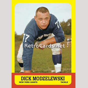 Lot Detail - Circa 1969-70 #77 New York Giants Game-Used & Autographed  (Dick Modzelewski) White Durene Jersey (JSA)