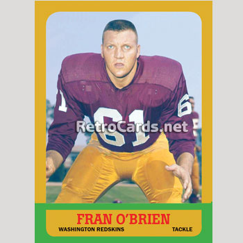 1963T Allen Miller Washington Redskins – RetroCards