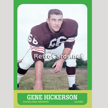 11 Gene Hickerson #4 Brown ideas  football cards, cleveland browns  history, cleveland browns