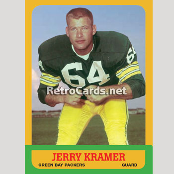 RON KRAMER 1963 Topps card #92 Green Bay Packers Football EX+ |