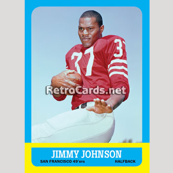 1969 Topps Jimmy Johnson 49ers Football Card #113 at 's Sports  Collectibles Store