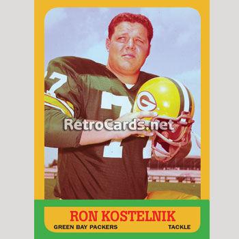 Ron Kostelnik Green Bay Packers 1961-68 and Baltimore Colts 1969.  Nfl  football 49ers, Nfl football pictures, American football league