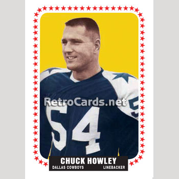 : 1969 Topps # 97 Chuck Howley Dallas Cowboys (Football