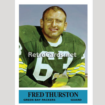 1966P Fuzzy Thurston Green Bay Packers – RetroCards