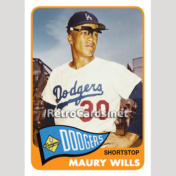  1971 Topps # 385 Maury Wills Los Angeles Dodgers
