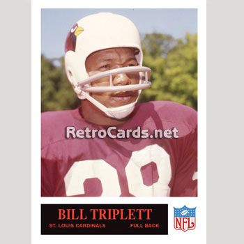 Bill Triplett 1966 Philadelphia Football Card