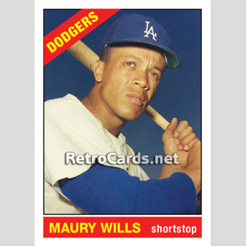 Maury Wills Los Angeles Dodgers, ORIGINAL Card That Could Have Been by  MaxCards, 1964 Style Custom Baseball Card 2.5 x 3.5 MINT