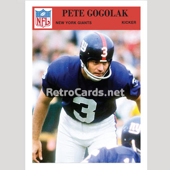 1968-74 Pete Gogalak Game Worn New York Giants Helmet. Football, Lot  #82320