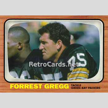 FORREST GREGG UNSIGNED GOAL LINE ART GLA CARD HOF SERIES 3 GREEN BAY PACKERS