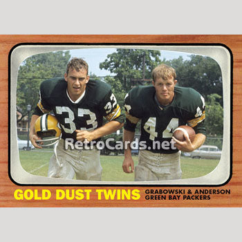 1966P Fuzzy Thurston Green Bay Packers – RetroCards