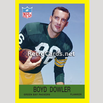 Boyd Dowler Signed 1968 Topps #105 Green Bay Packers Card Beckett