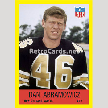 DAN ABRAMOWICZ CUSTOM NEW ORLEANS SAINTS THROWBACK JERSEY