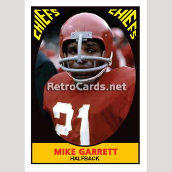 1970 Mike Garrett Game Worn Kansas City Chiefs Helmet - Style, Lot #80696