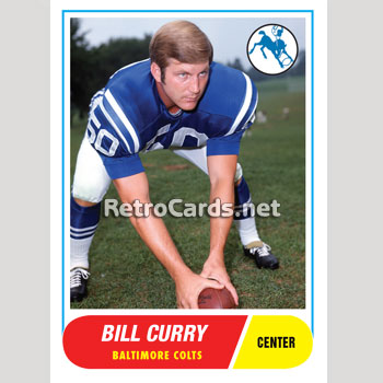 1969 Topps football card #229 (B) Mike Curtis EX (miscut) Baltimore Colts