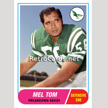 : 1973 Topps # 8 Mel Tom Philadelphia Eagles (Football