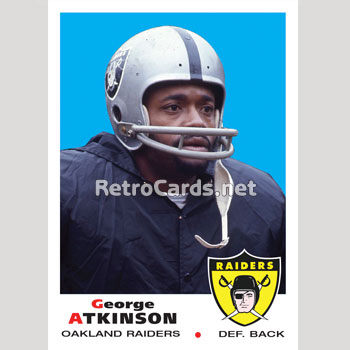 Early 1970's George Atkinson Game Worn Oakland Raiders Helmet., Lot  #50742