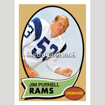 1970 LOS ANGELES RAMS FOOTBALL TEAM COLOR PICTURE PHOTO CARD FAN PRICELIST  5X7