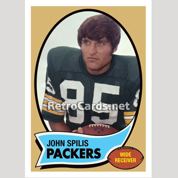 1970T John Hilton Green Bay Packers – RetroCards