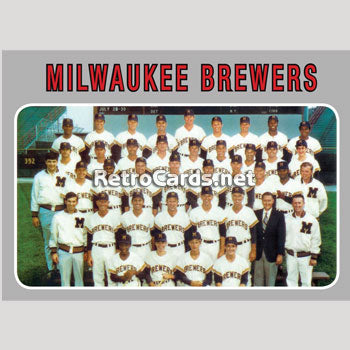 1970T Milwaukee Brewers RetroCards Set • Series 1