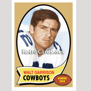 1970 STCC #295 Mike Ditka Topps Dallas Cowboys Pittsburgh HOF Custom Card